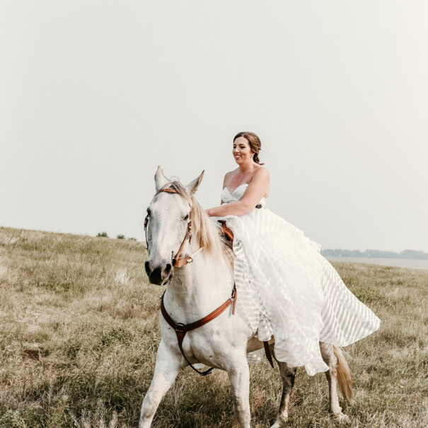 Bride on a Horse